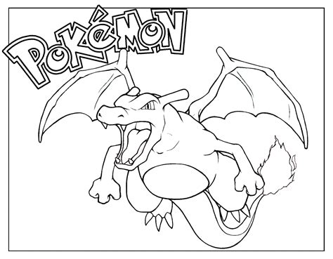 charizard coloring page|Charizard Coloring Pages Free && Printable